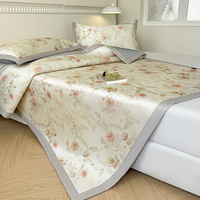 91家纺网 家纺一手货源 找家纺 （总）宜代光年 2025新款数码印花冰藤席