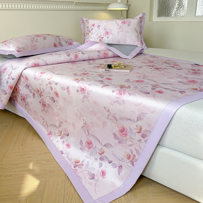 91家纺网 家纺一手货源 找家纺 （总）宜代光年 2025新款数码印花冰藤席