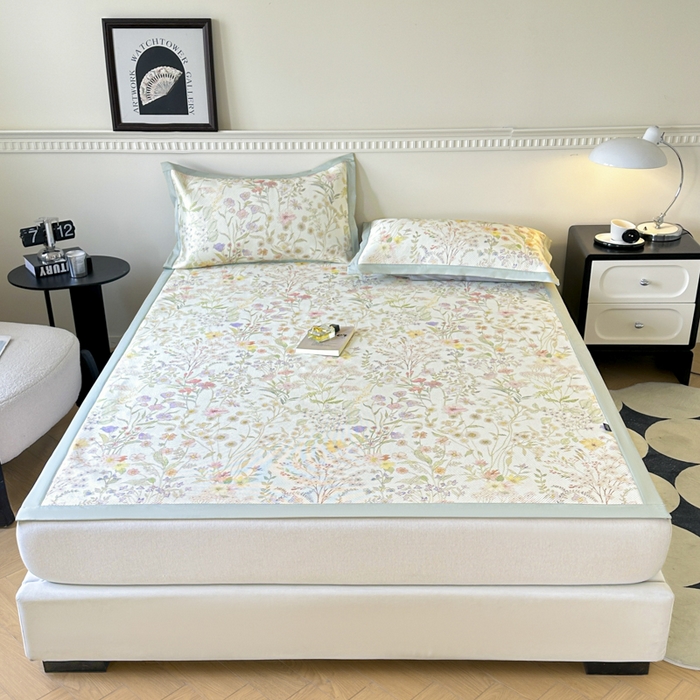 91家纺网 家纺一手货源 找家纺 （总）宜代光年 2025新款数码印花冰藤席