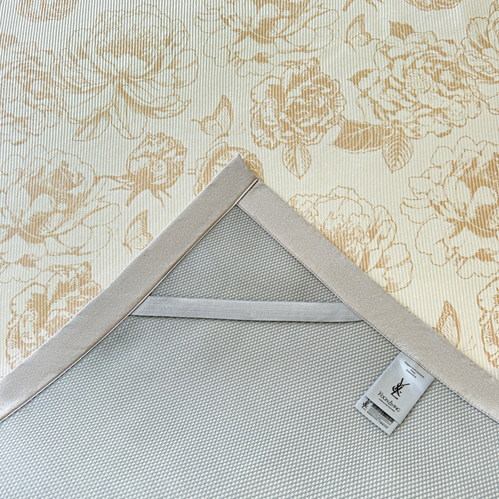 91家纺网 家纺一手货源 找家纺 宜代光年 2025新款数码印花冰藤席 床席-冰藤牡丹 咖