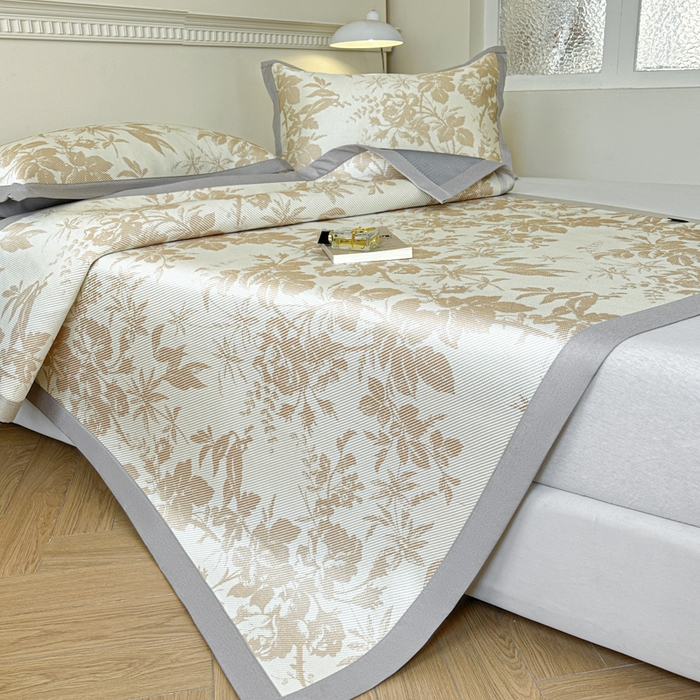 91家纺网 家纺一手货源 找家纺 （总）宜代光年 2025新款数码印花冰藤席