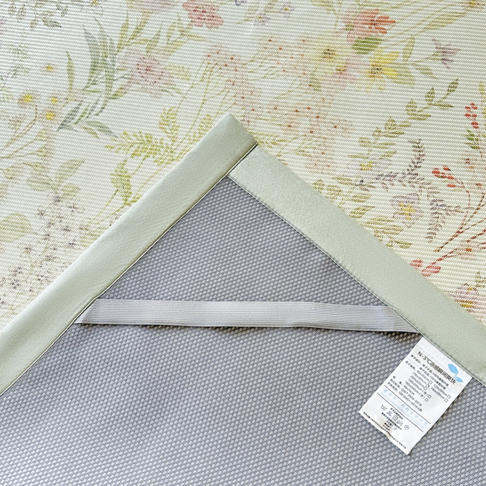 91家纺网 家纺一手货源 找家纺 宜代光年 2025新款数码印花冰藤席 床席-冰藤醉花季