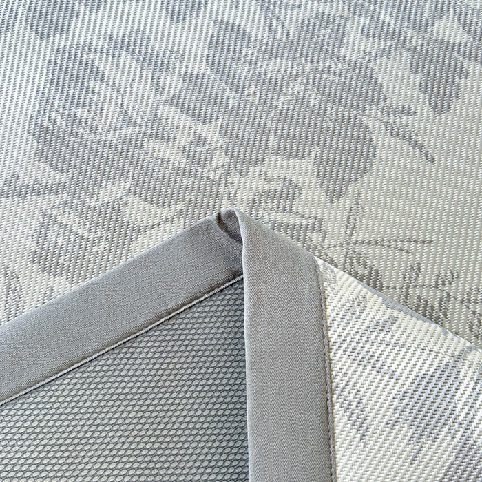 91家纺网 家纺一手货源 找家纺 宜代光年 2025新款数码印花冰藤席 床席-冰藤繁花 灰