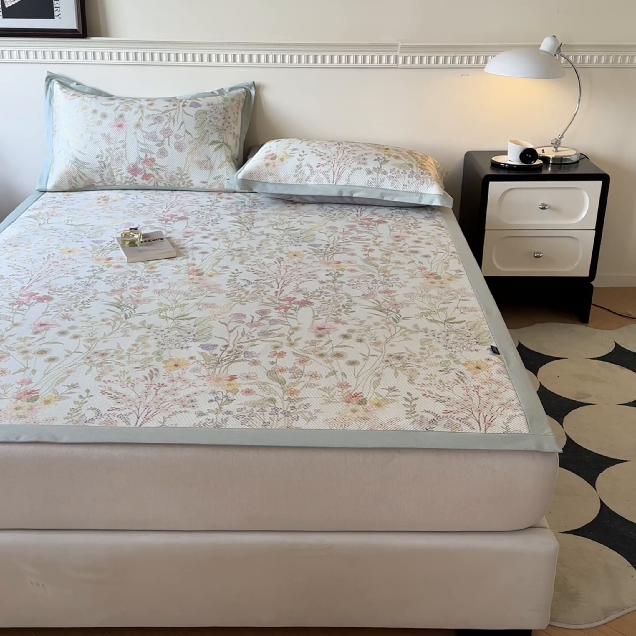 91家纺网 家纺一手货源 找家纺 （总）宜代光年 2025新款数码印花冰藤席