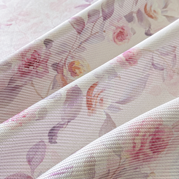 91家纺网 家纺一手货源 找家纺 宜代光年 2025新款数码印花冰藤席 床席-冰藤玉琼枝 粉