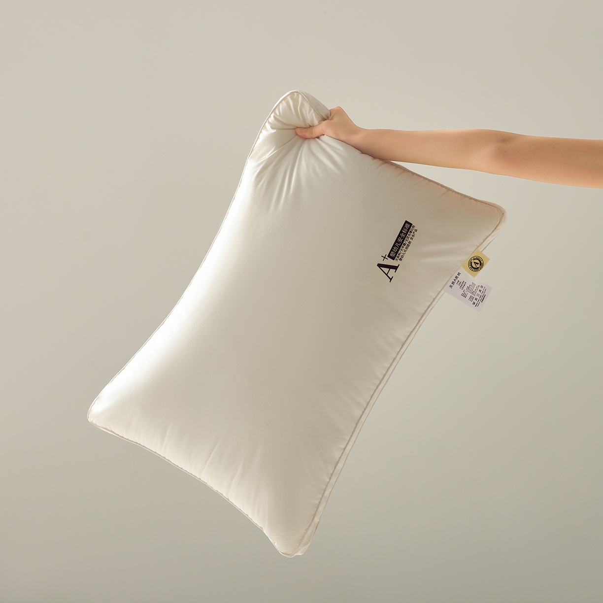 91家纺网 家纺一手货源 找家纺 鼎晟纺 2025新款棉语A类亲肤舒适枕学生成人枕头全棉枕芯 全棉双边款