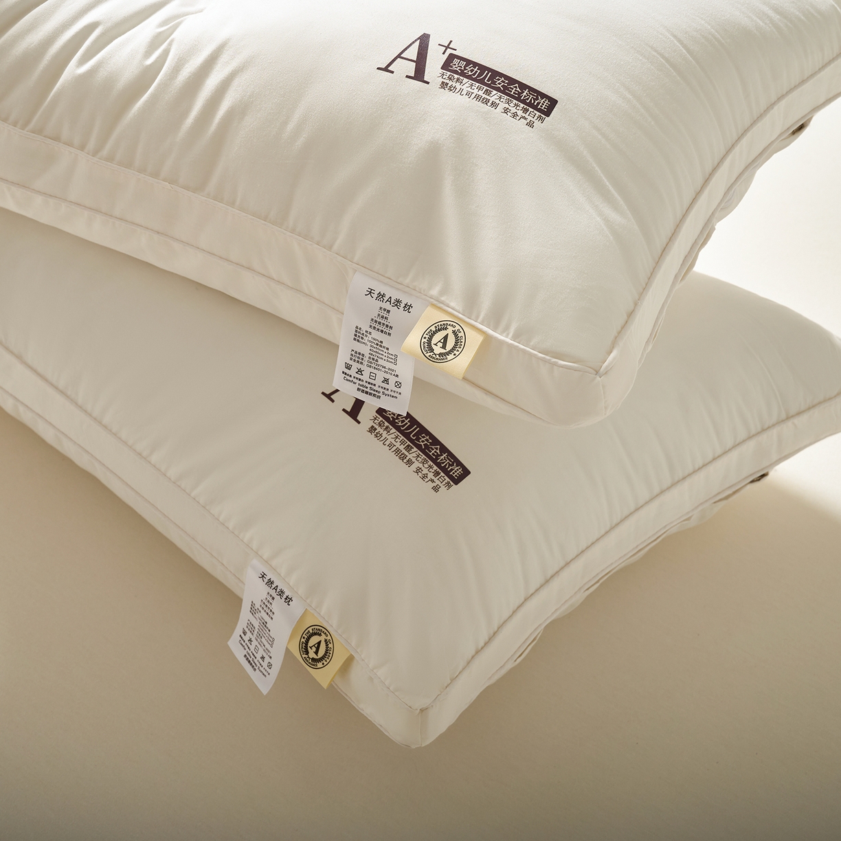 91家纺网 家纺一手货源 找家纺 鼎晟纺 2025新款棉语A类亲肤舒适枕学生成人枕头全棉枕芯 全棉双边款