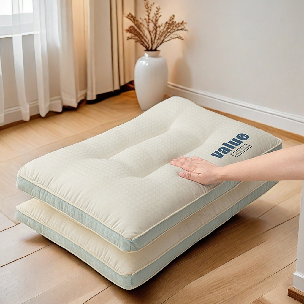 91家纺网 家纺一手货源 找家纺 （总）鼎晟纺 2025新款枕芯华夫格云朵舒柔护颈睡眠枕头枕芯