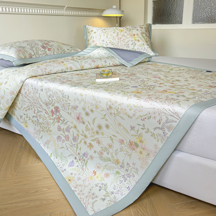 91家纺网 家纺一手货源 找家纺 （总）宜代光年 2025新款数码印花冰藤席