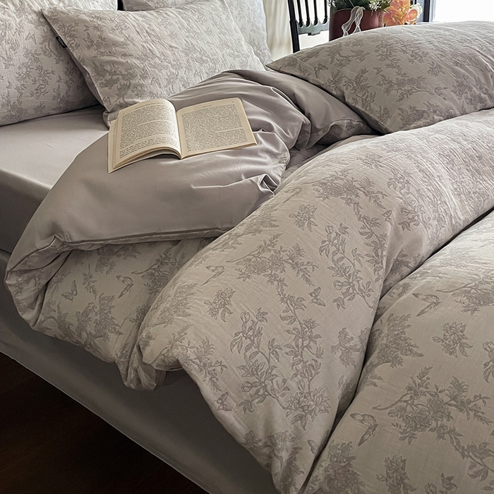 91家纺网 家纺一手货源 找家纺 （总）宜代光年 2025新款色织水洗棉提花四件套（第一批）