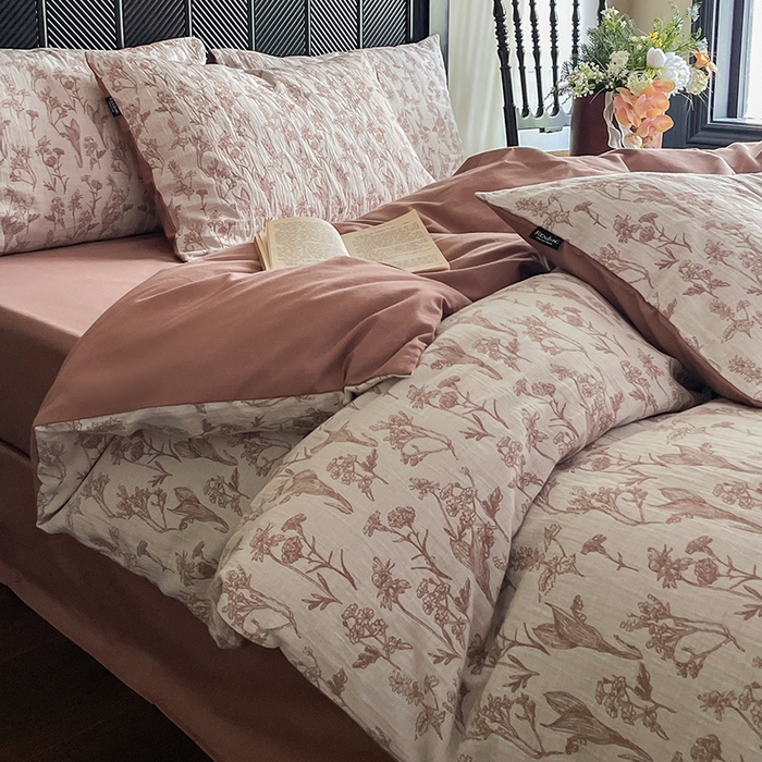 91家纺网 家纺一手货源 找家纺 （总）宜代光年 2025新款色织水洗棉提花四件套（第一批）