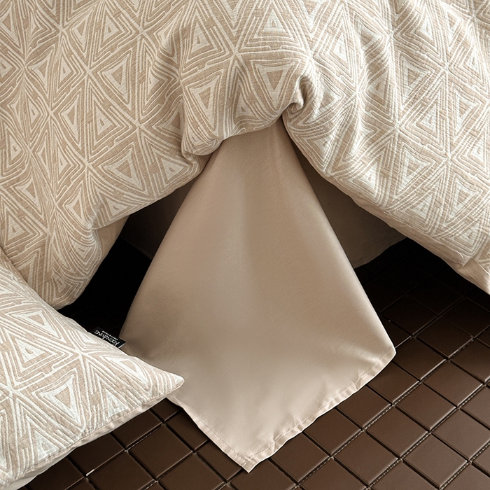 91家纺网 家纺一手货源 找家纺 宜代光年 2025新款色织水洗棉提花四件套（第一批） 岸堤-米