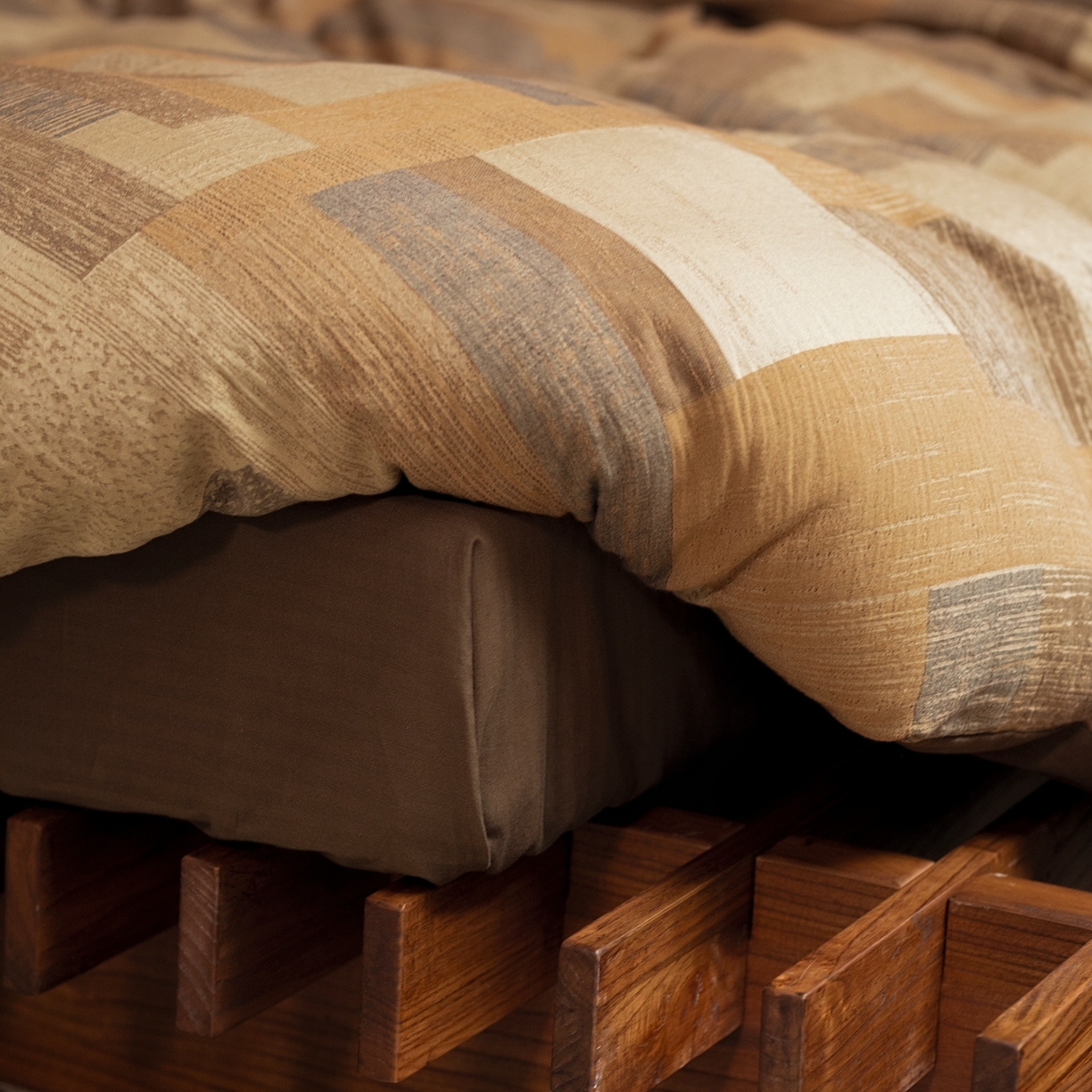 91家纺网 家纺一手货源 找家纺 （总）山舍家居 2025新款全棉纯棉色织提花磨毛四件套-麦桑