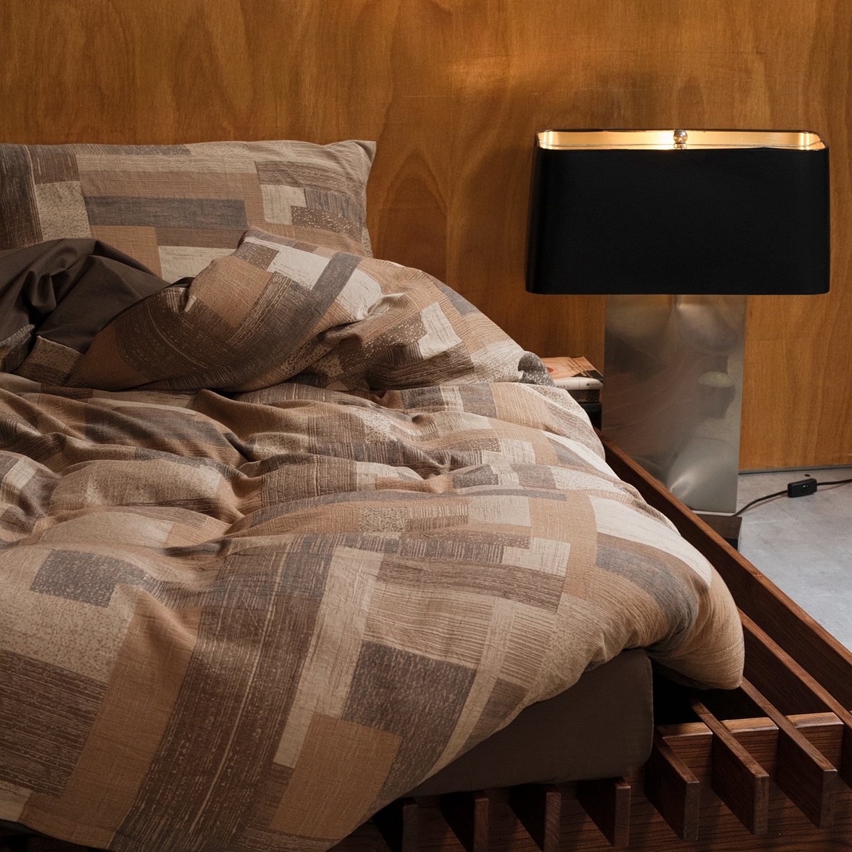 91家纺网 家纺一手货源 找家纺 （总）山舍家居 2025新款全棉纯棉色织提花磨毛四件套-麦桑