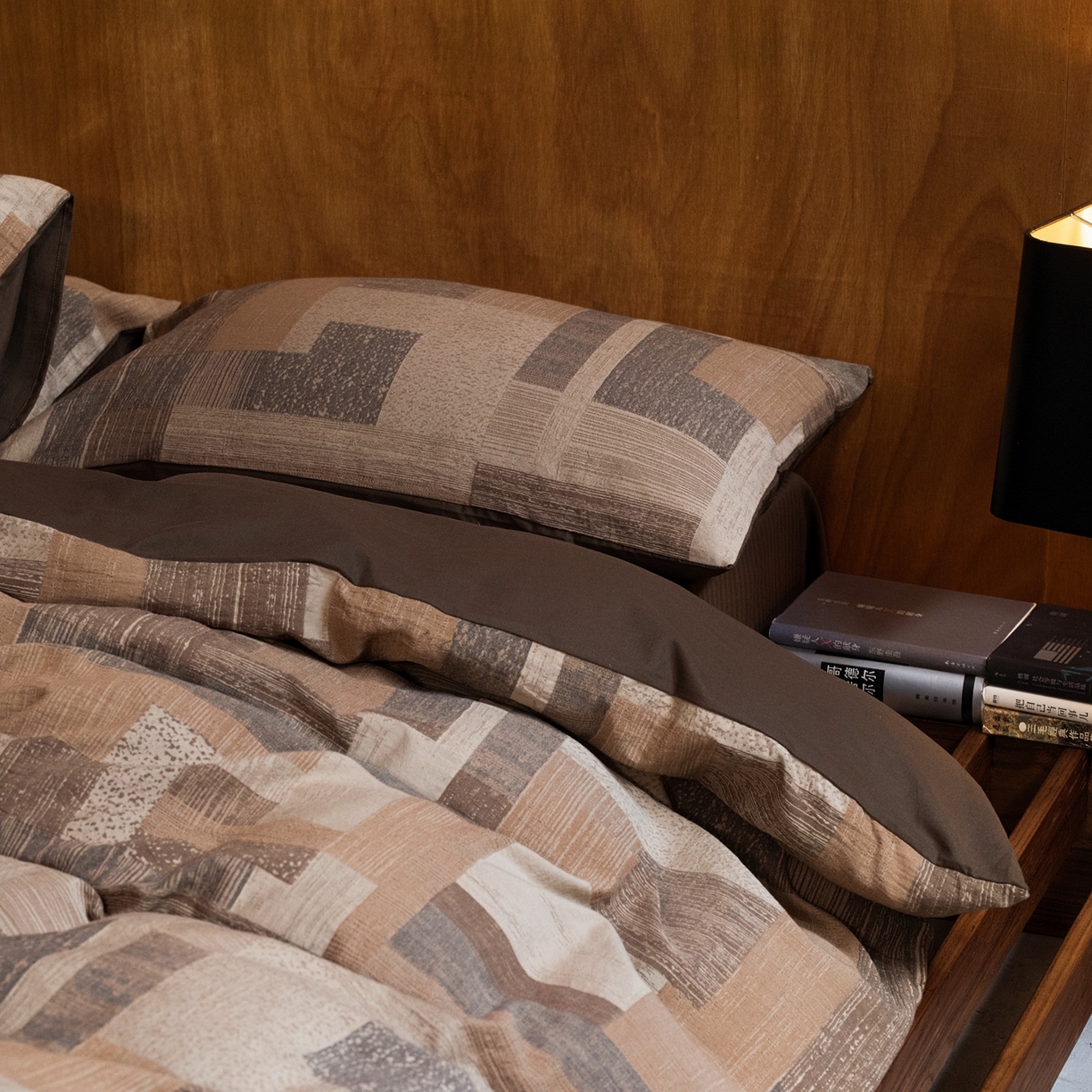 91家纺网 家纺一手货源 找家纺 （总）山舍家居 2025新款全棉纯棉色织提花磨毛四件套-麦桑