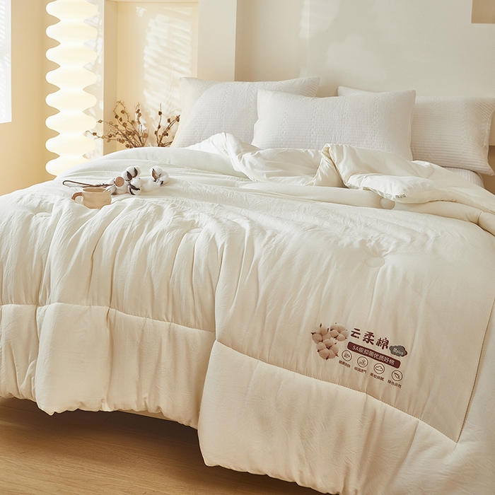 91家纺网 家纺一手货源 找家纺 （总）中国龙家纺 2025新款亲肤水洗棉棉花被被子被芯