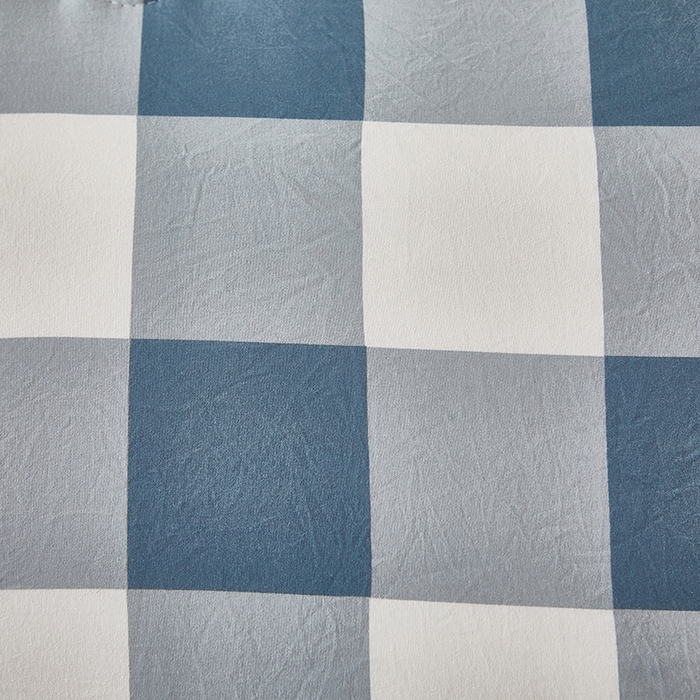 91家纺网 家纺一手货源 找家纺 中国龙家纺 2025新款亲肤水洗棉棉花被被子被芯 蓝中格