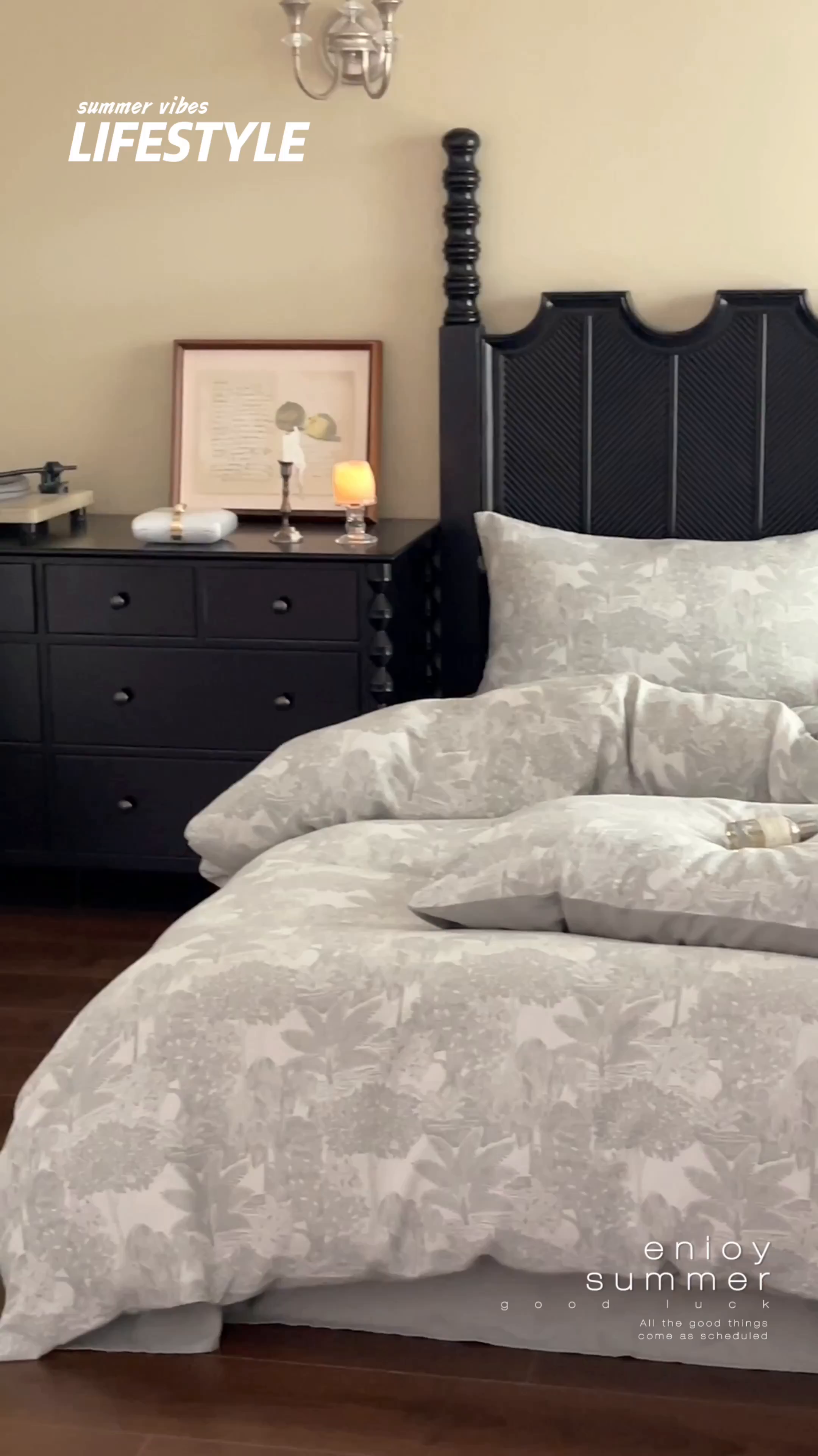 91家纺网 家纺一手货源 找家纺 宜代光年 2025新款色织水洗棉提花四件套（第一批） 红木林 深灰