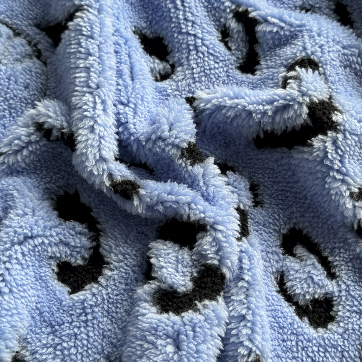 91家纺网 家纺一手货源 找家纺 新印象 2025新款阳离子绒保暖床笠 阳离子绒-斑豹蓝