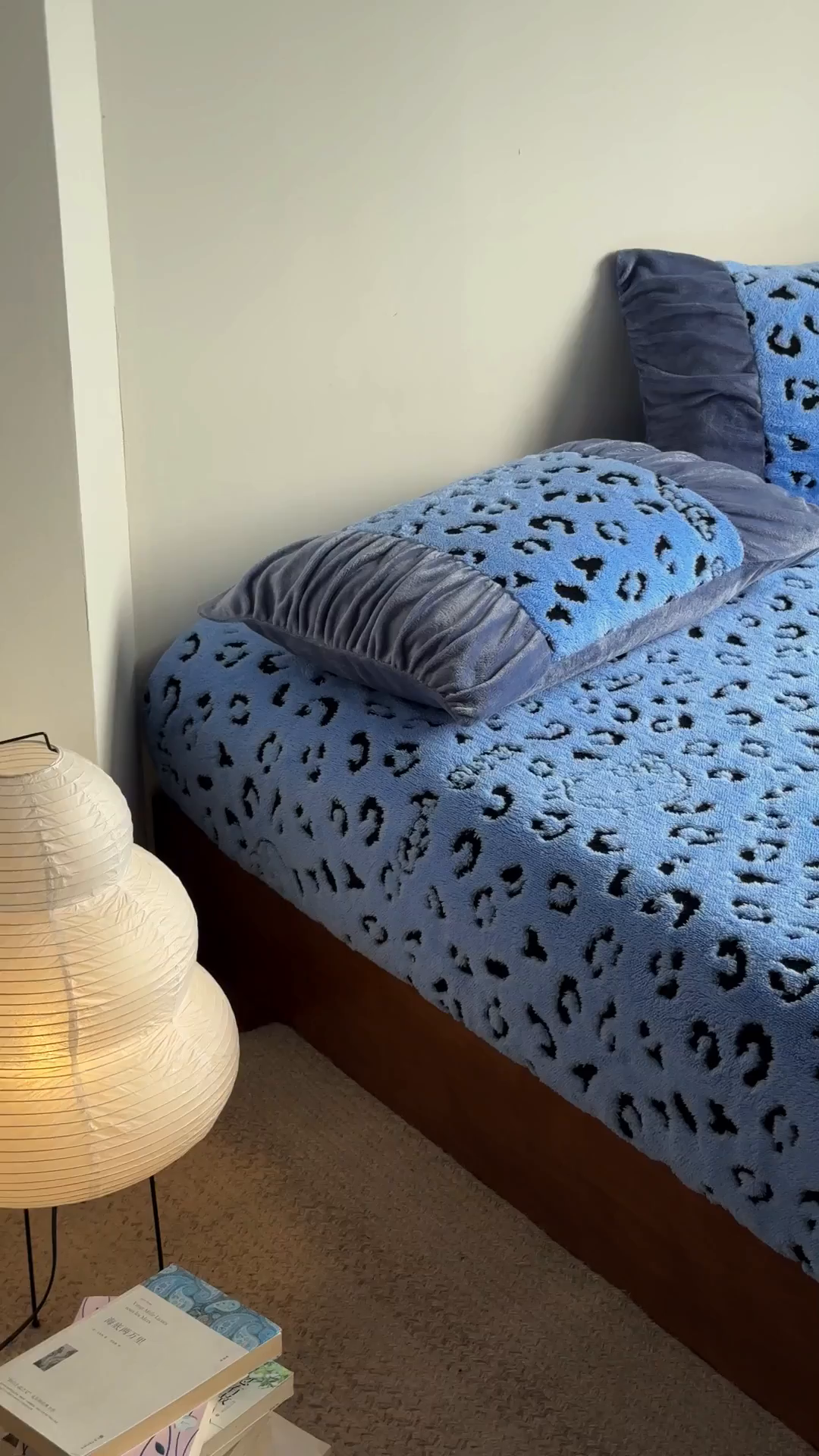 91家纺网 家纺一手货源 找家纺 新印象 2025新款阳离子绒保暖床笠 阳离子绒-斑豹蓝