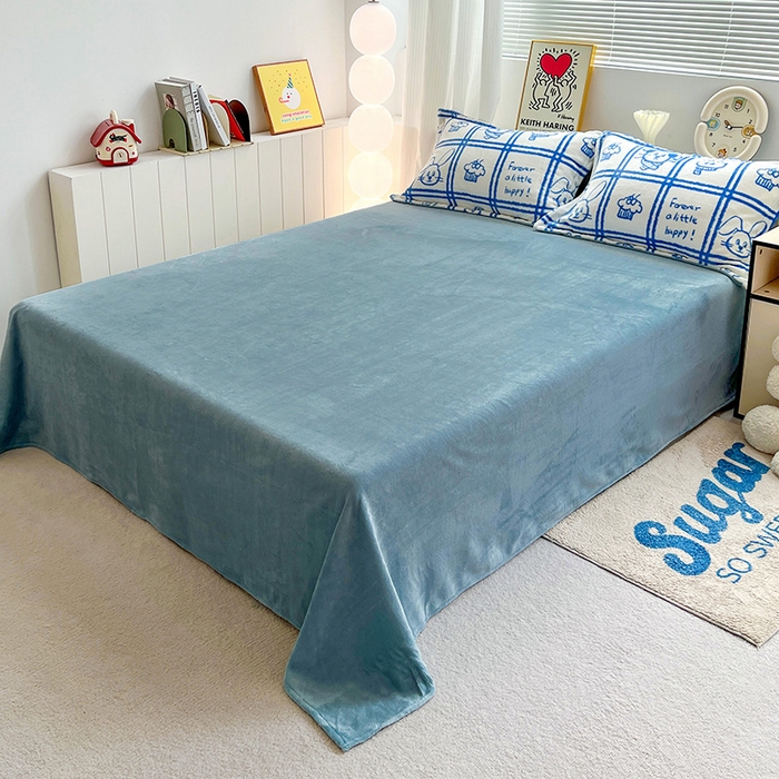 91家纺网 家纺一手货源 找家纺 简一 2025新款小清新牛奶绒印花四件套-卡通系列派对乐园