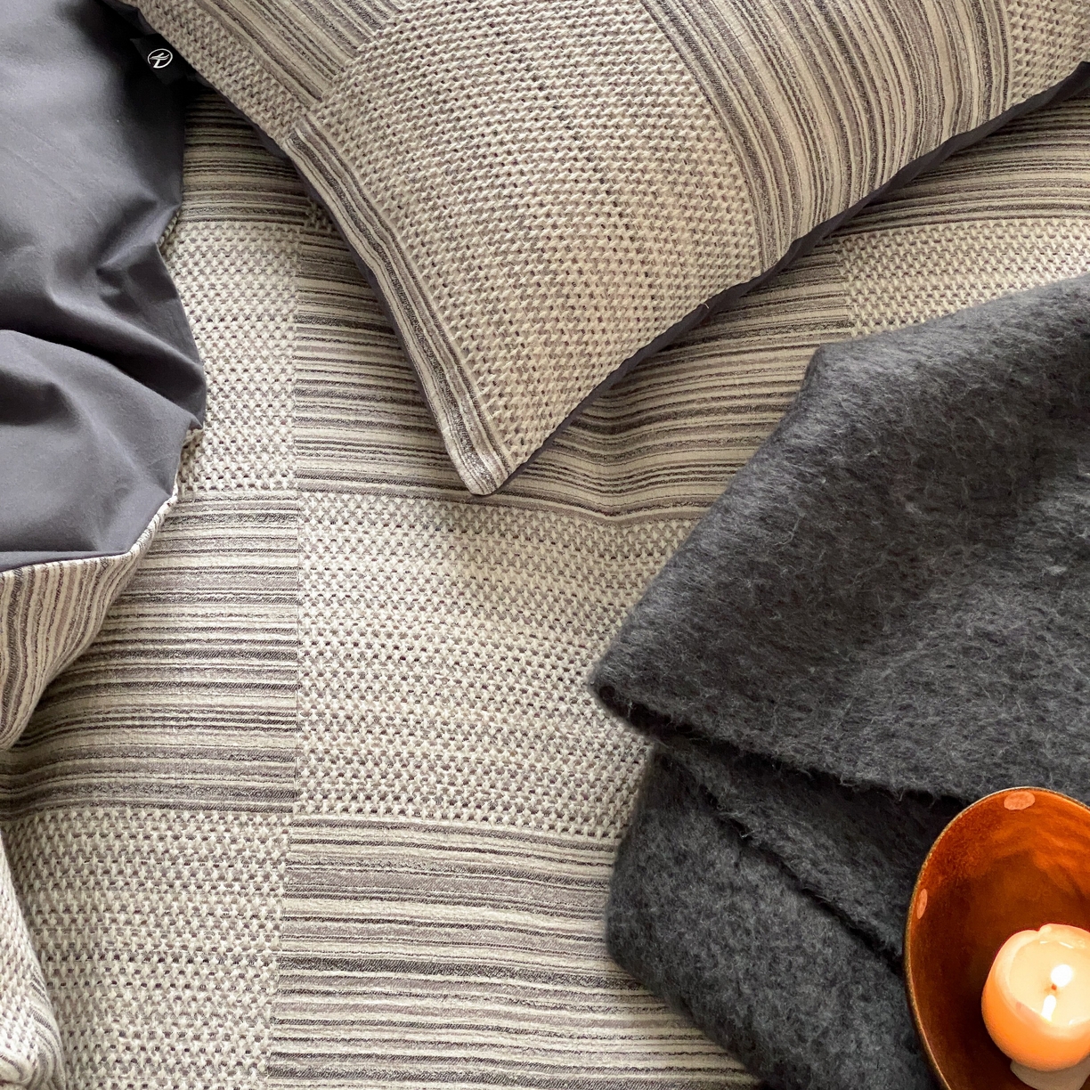 91家纺网 家纺一手货源 找家纺 （总）旷野 2025新款全棉华夫格提花磨毛四件套