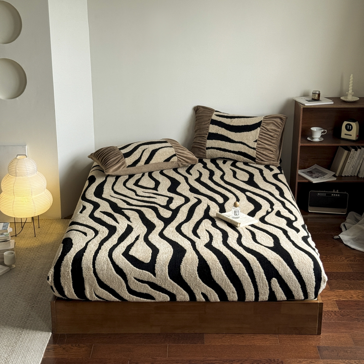 新印象 2025新款阳离子绒保暖床笠 阳离子绒-斑马纹