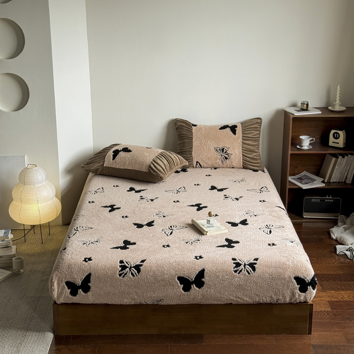 新印象 2025新款阳离子绒保暖床笠 阳离子绒-蝶季