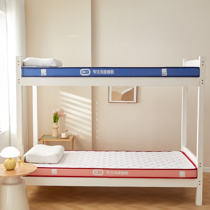 91家纺网 家纺一手货源 找家纺 鹿辉家居（原吉欧力） 2025新款牛奶丝记忆棉床垫-学生款 舒适红