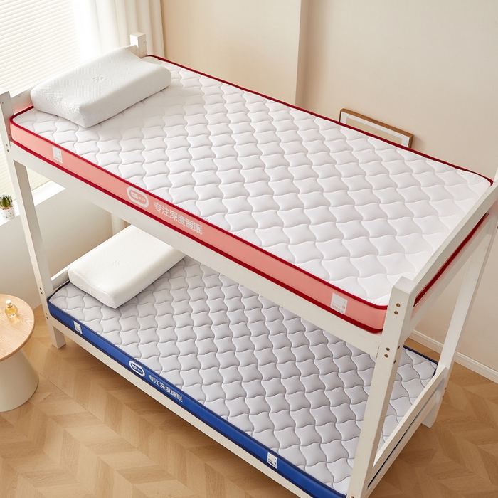 91家纺网 家纺一手货源 找家纺 鹿辉家居（原吉欧力） 2025新款牛奶丝记忆棉床垫-学生款 舒适红