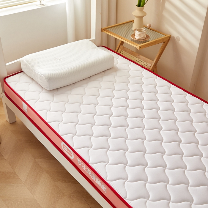 91家纺网 家纺一手货源 找家纺 鹿辉家居（原吉欧力） 2025新款牛奶丝记忆棉床垫-学生款 舒适红