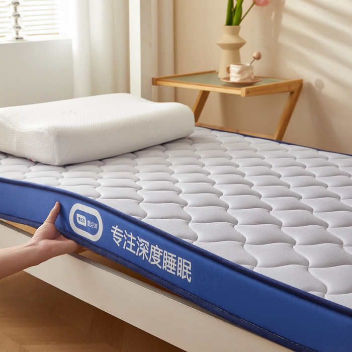 91家纺网 家纺一手货源 找家纺 鹿辉家居（原吉欧力） 2025新款牛奶丝记忆棉床垫-学生款 舒适灰