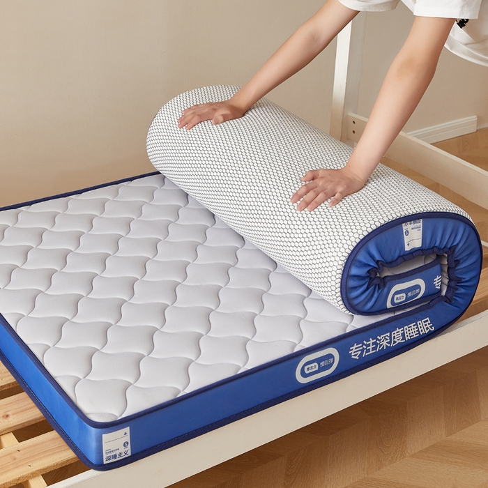 91家纺网 家纺一手货源 找家纺 鹿辉家居（原吉欧力） 2025新款牛奶丝记忆棉床垫-学生款 舒适灰