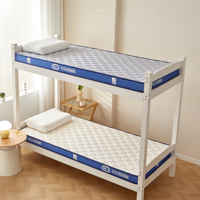 91家纺网 家纺一手货源 找家纺 鹿辉家居（原吉欧力） 2025新款牛奶丝记忆棉床垫-学生款 舒适白