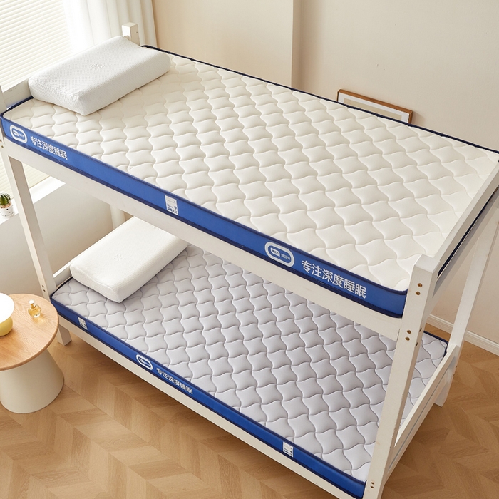 91家纺网 家纺一手货源 找家纺 鹿辉家居（原吉欧力） 2025新款牛奶丝记忆棉床垫-学生款 舒适灰