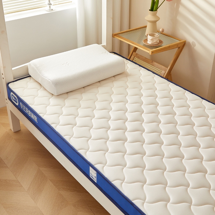 91家纺网 家纺一手货源 找家纺 鹿辉家居（原吉欧力） 2025新款牛奶丝记忆棉床垫-学生款 舒适白