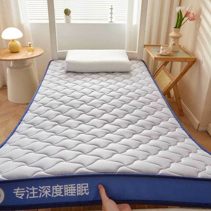 91家纺网 家纺一手货源 找家纺 鹿辉家居（原吉欧力） 2025新款牛奶丝记忆棉床垫-学生款 舒适灰