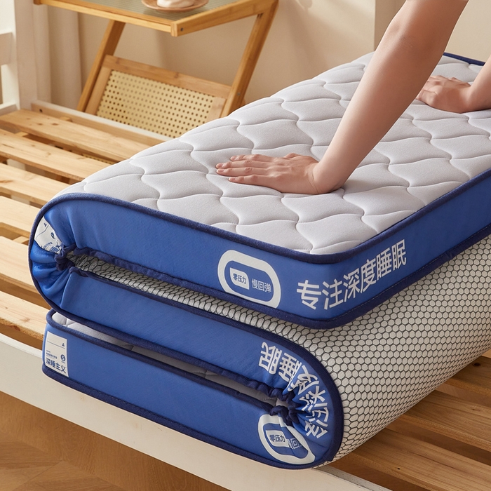 91家纺网 家纺一手货源 找家纺 鹿辉家居（原吉欧力） 2025新款牛奶丝记忆棉床垫-学生款 舒适灰