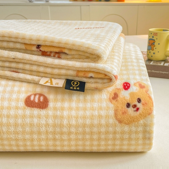 91家纺网 家纺一手货源 找家纺 （总）爱屋及屋 2025新款牛奶绒印花床单