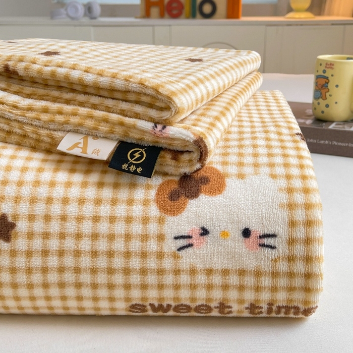 91家纺网 家纺一手货源 找家纺 （总）爱屋及屋 2025新款牛奶绒印花床单