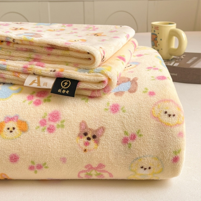 91家纺网 家纺一手货源 找家纺 （总）爱屋及屋 2025新款牛奶绒印花床单