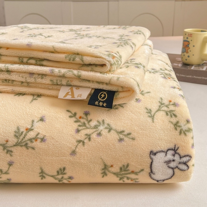 91家纺网 家纺一手货源 找家纺 （总）爱屋及屋 2025新款牛奶绒印花床单