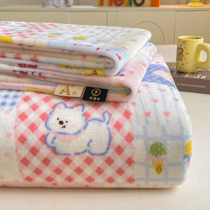 91家纺网 家纺一手货源 找家纺 （总）爱屋及屋 2025新款牛奶绒印花床单