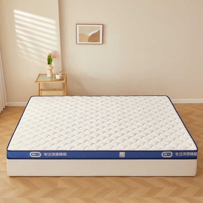 91家纺网 家纺一手货源 找家纺 鹿辉家居（原吉欧力） 2025新款牛奶丝记忆棉床垫-成人款 舒适白