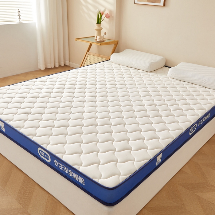 91家纺网 家纺一手货源 找家纺 鹿辉家居（原吉欧力） 2025新款牛奶丝记忆棉床垫-成人款 舒适白