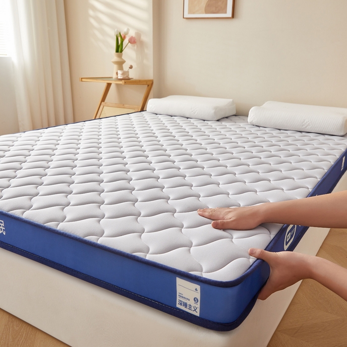 91家纺网 家纺一手货源 找家纺 鹿辉家居（原吉欧力） 2025新款牛奶丝记忆棉床垫-成人款 舒适灰