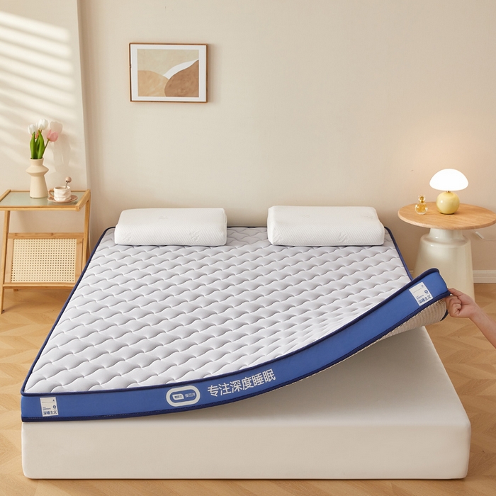 91家纺网 家纺一手货源 找家纺 鹿辉家居（原吉欧力） 2025新款牛奶丝记忆棉床垫-成人款 舒适灰