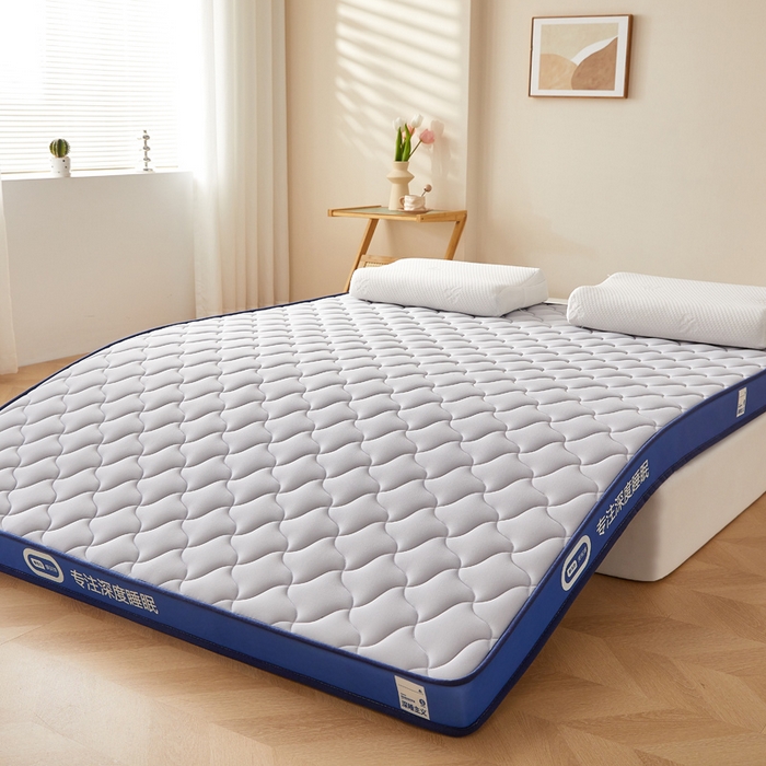 91家纺网 家纺一手货源 找家纺 鹿辉家居（原吉欧力） 2025新款牛奶丝记忆棉床垫-成人款 舒适灰