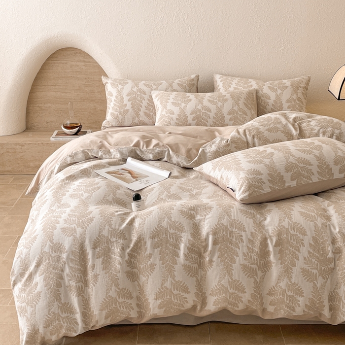 91家纺网 家纺一手货源 找家纺 （总）宜代光年 2025新款色织水洗棉提花四件套（第二批）