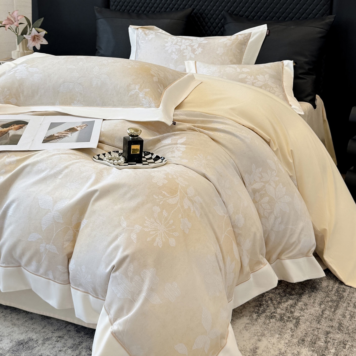 91家纺网 家纺一手货源 找家纺 （总）爱妮菲家纺 2025冬季热款A类加厚磨毛四件套全棉纯棉数码印花保暖被套床单高端轻奢风床笠床上用品